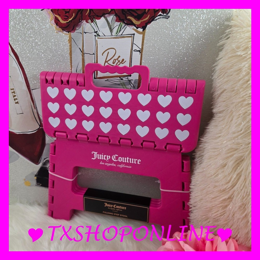 💕💕Juicy Couture Home Folding Step Stool 💕💕 NWT