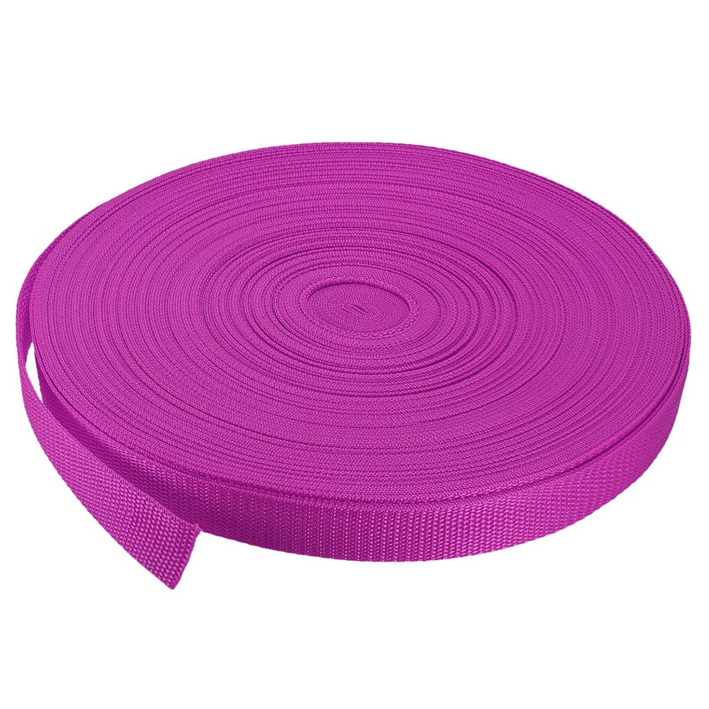 Lightweight Polypropylene Webbing Strap 1" 50 Yards Dark Rose Red Strapping