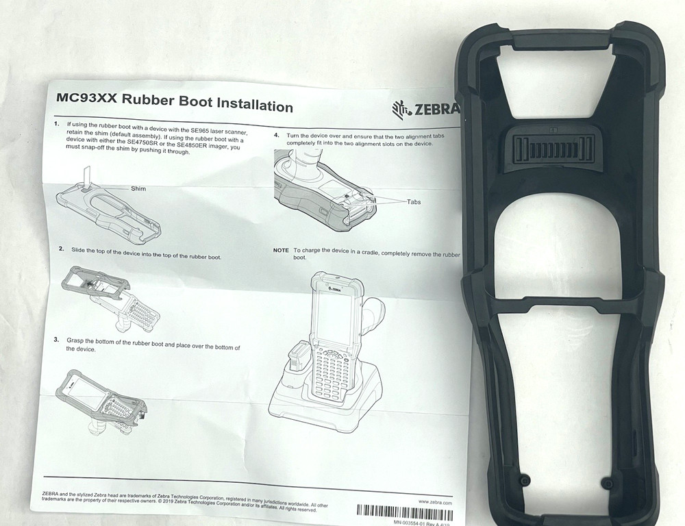 MC93XX RUBBER BOOT INSTALLATION BLACK EXTRA PROTECTION