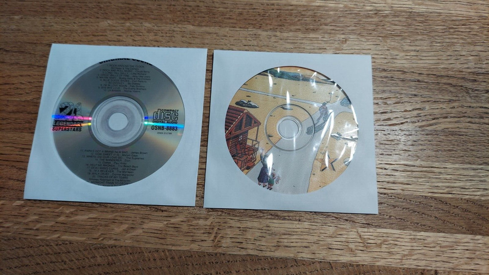 White Paper Sleeves CD/DVD Window with Flap - 100/pkg