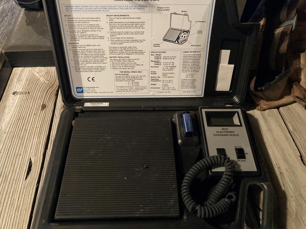 TIF 9010 Slimline Electronic Refrigerant Charging Scale