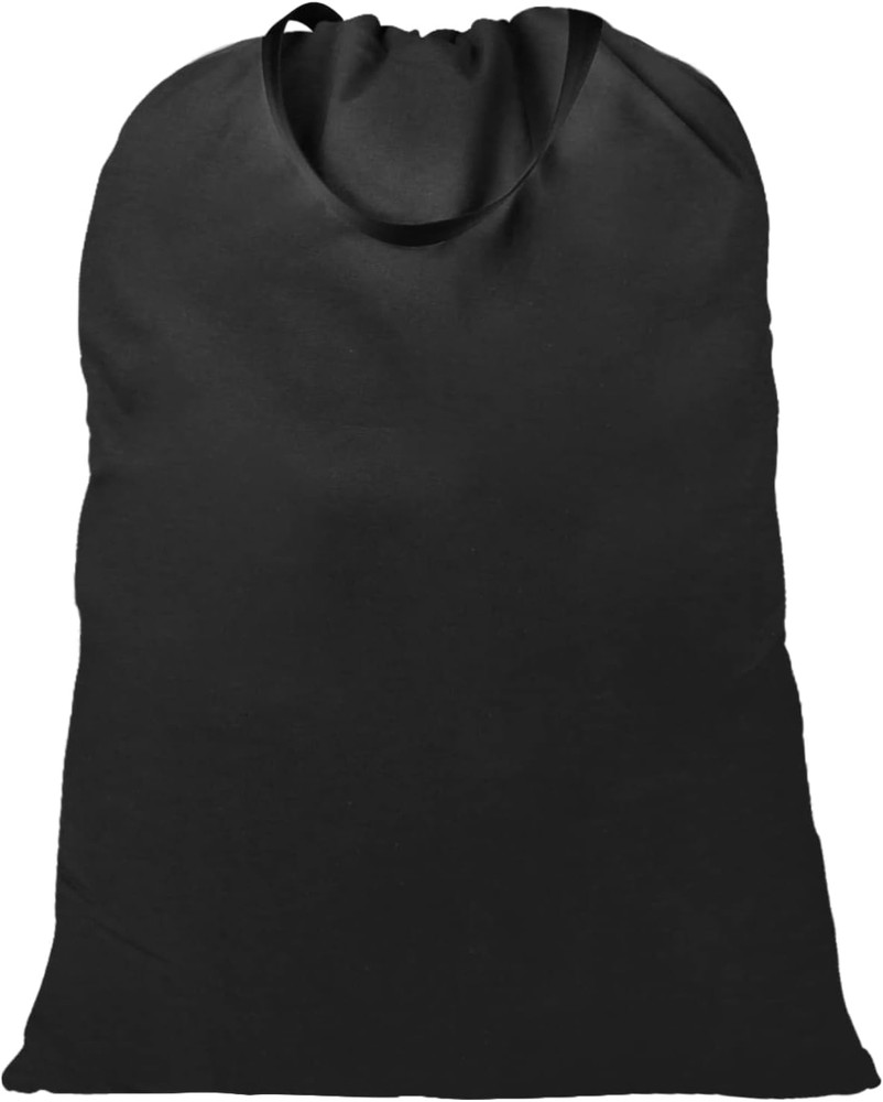 Extra Large Canvas Laundry Bags with Handles & Drawstring Closure, Heavy Duty Te