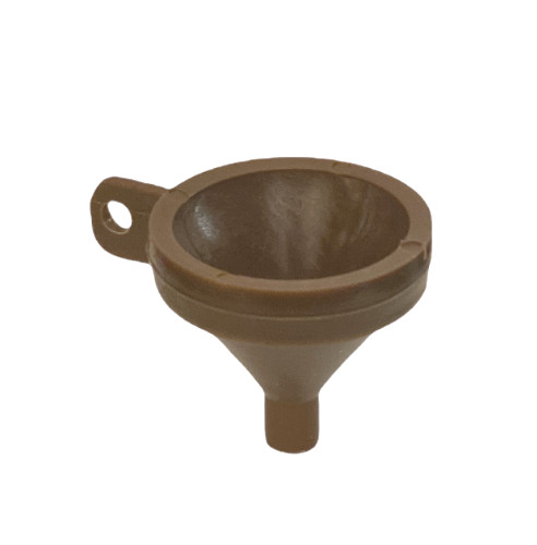 Funnel For Black Powder Muzzleloaders, Revolvers - w/ Keychain Loop - Brown