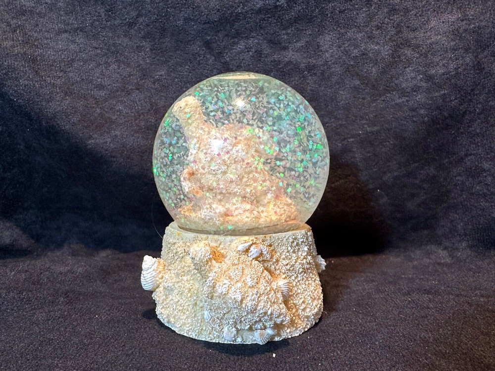 Beach Sand, Shells and Turtles Miniature Snow Globe