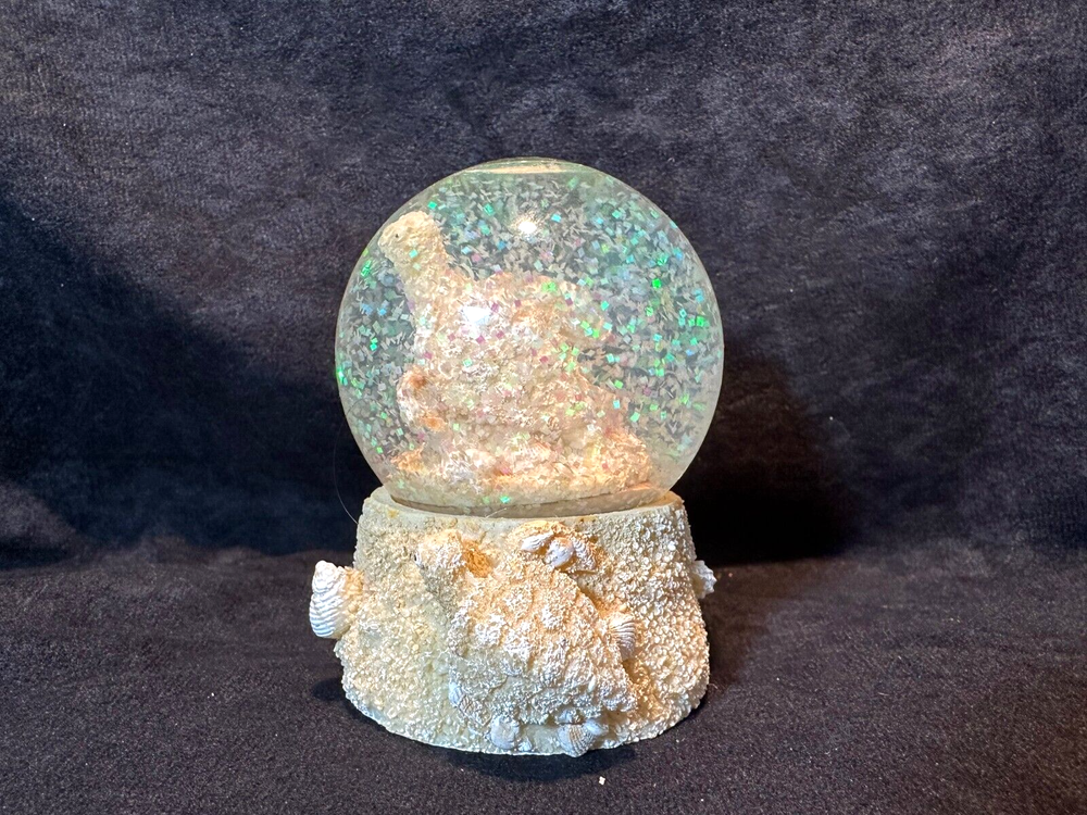 Beach Sand, Shells and Turtles Miniature Snow Globe