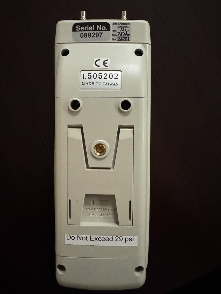 SPER Manometer SD Card Logger