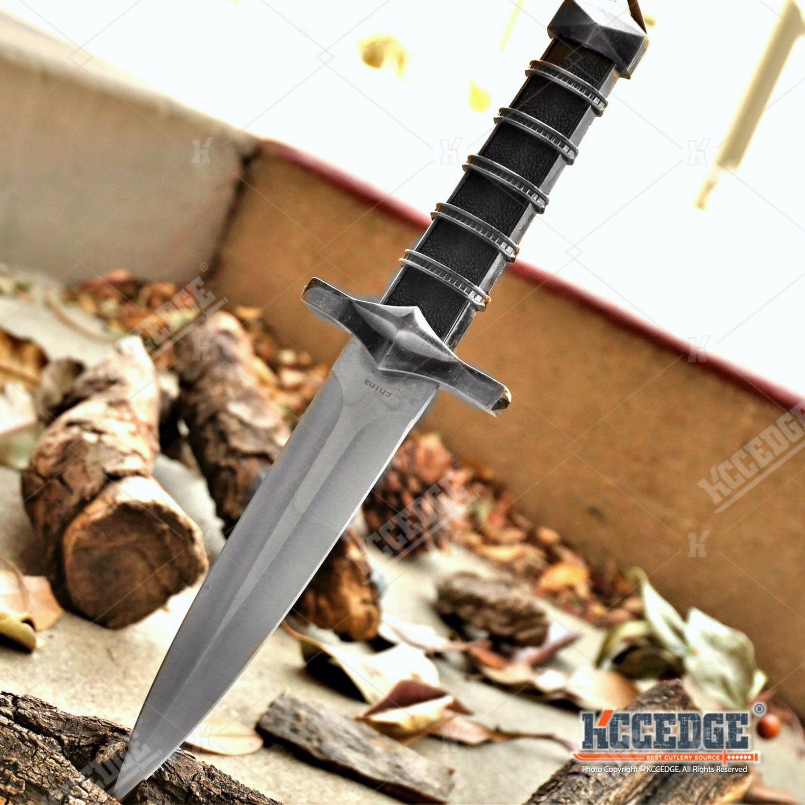 11.5" STAINLESS STEEL DARK ASSASSIN MEDIEVAL DAGGER w/ SHEATH CHAIN REPLICA