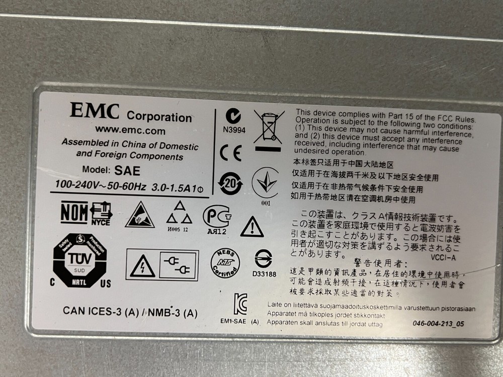EMC 25x 2.5'' SAS SATA SSD Server Hard Drive Array Expansion