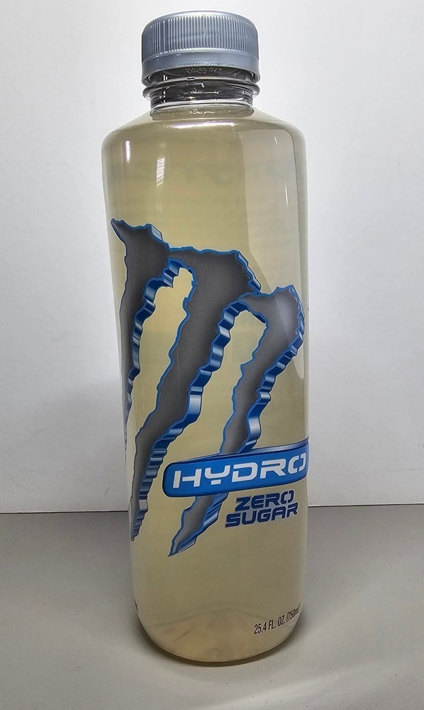 Monster Energy Hydro Zero Sugar Original Clear Unopened Bottle SEALED