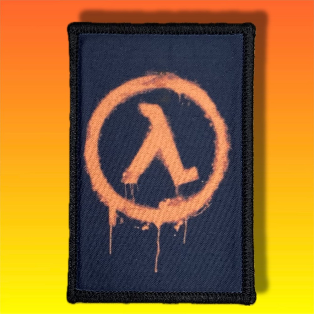 Half Life Morale Patch / Military Badge ARMY Tactical Hook & Loop 19