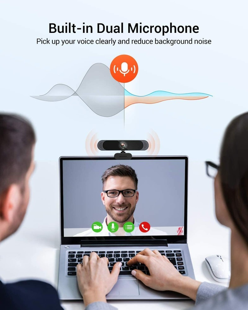 DEPSTECH Full HD Webcam with Microphone 1080P USB Web Camera for Laptop PC