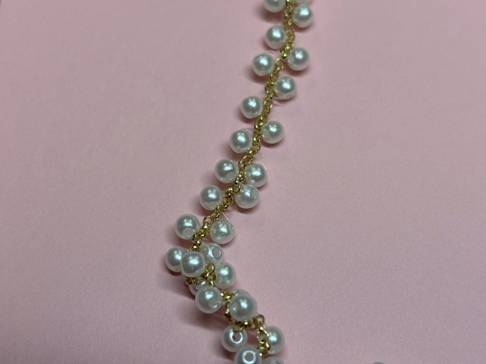 Pearl Link Gold Flexible Necklace