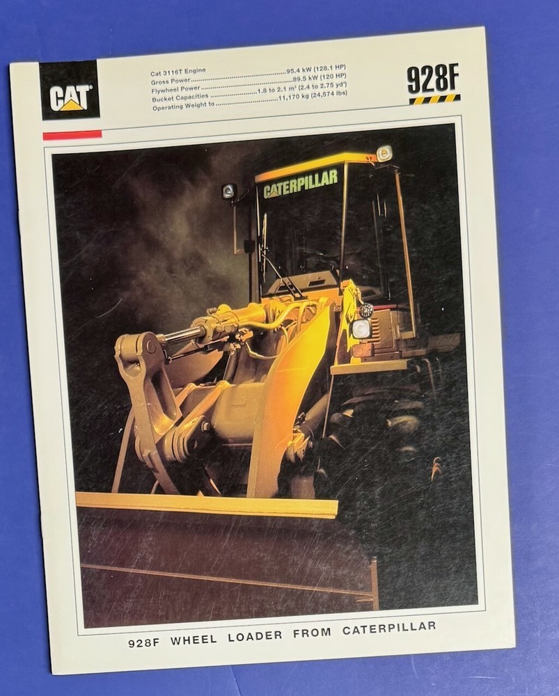 CATERPILLAR BROCHURE 928F Wheel Loader