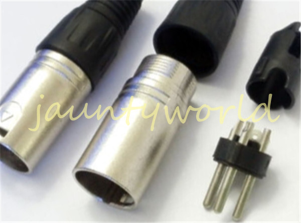 1PCS MicrophPatch Plug Connector XLR Male 3-pin