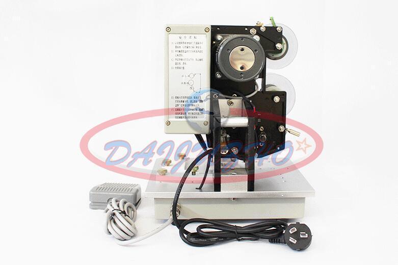 Semi-Auto Ribbon Printer Adjustable Machine Hot Stamp Coder Foot Switch HP241B