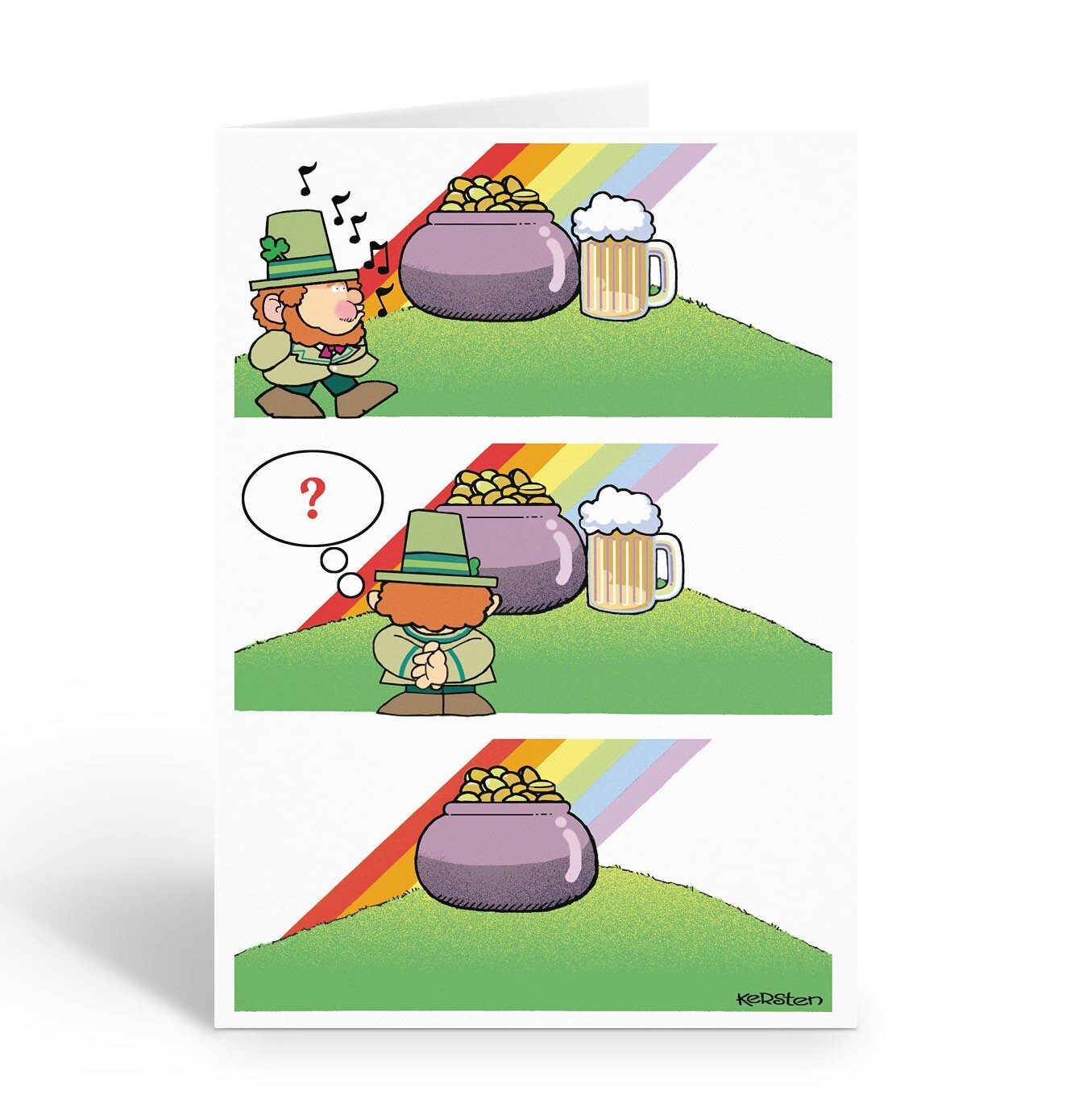 Assorted St. Patrick’s Day Cards - 12 Boxed Funny Cards and Envelopes - 18060