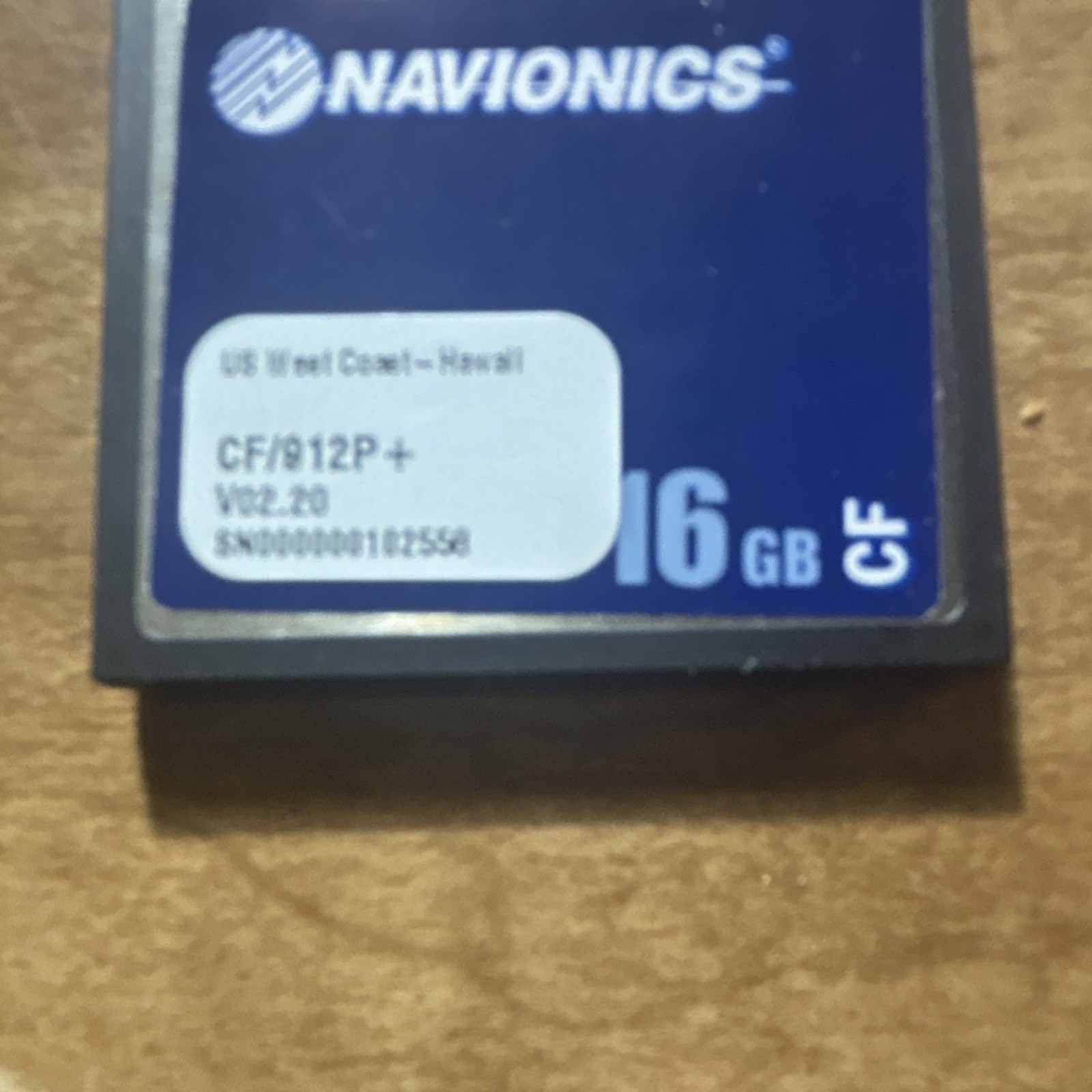 Navionics Raymarine Card Western US  coast to Hawaii