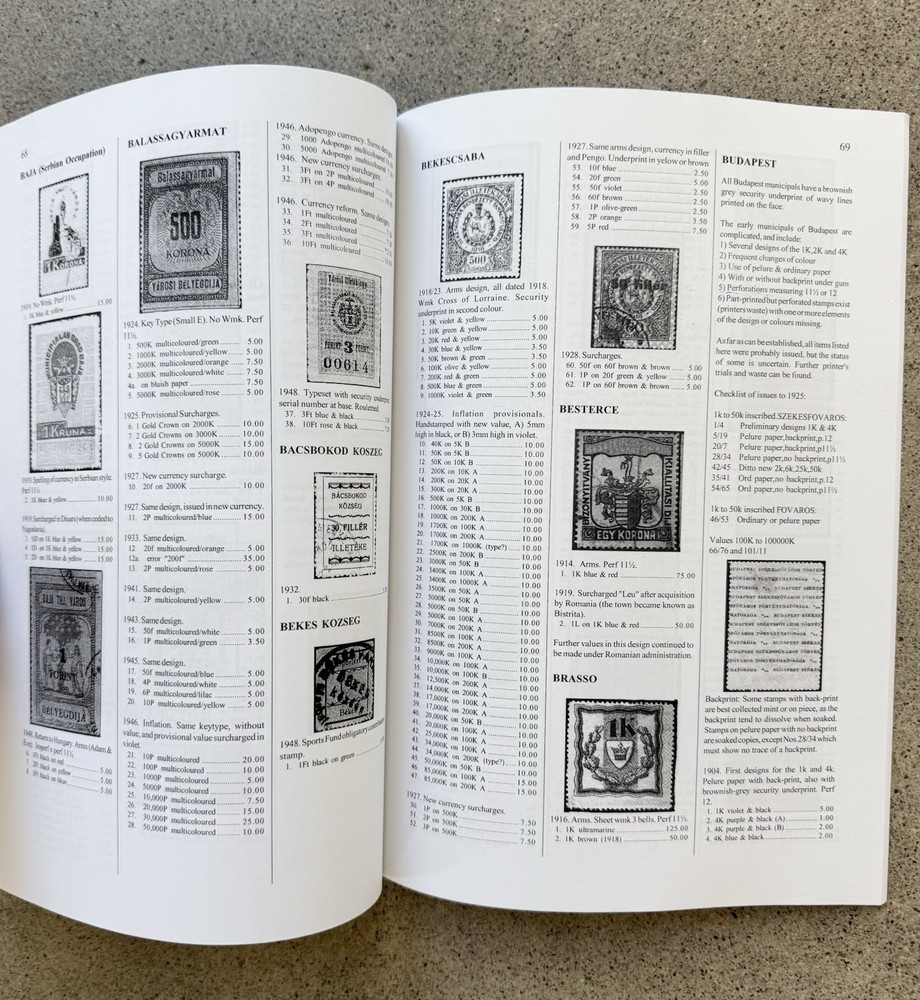 Hungary Revenues Barefoot 2007 3rd Edition Stamp Catalog Fiscal Philately