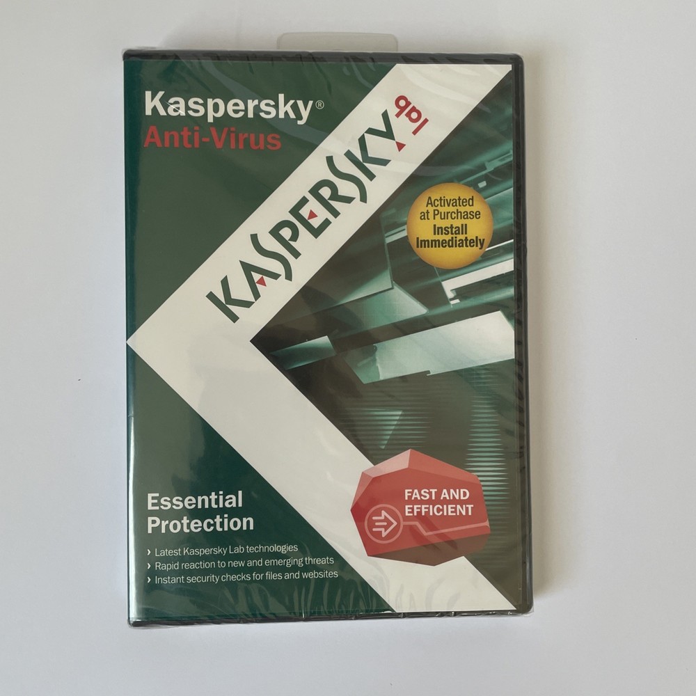 KASPERSKEY Lab Anti-Virus Protection PC Computer Security Software NEW & SEALED