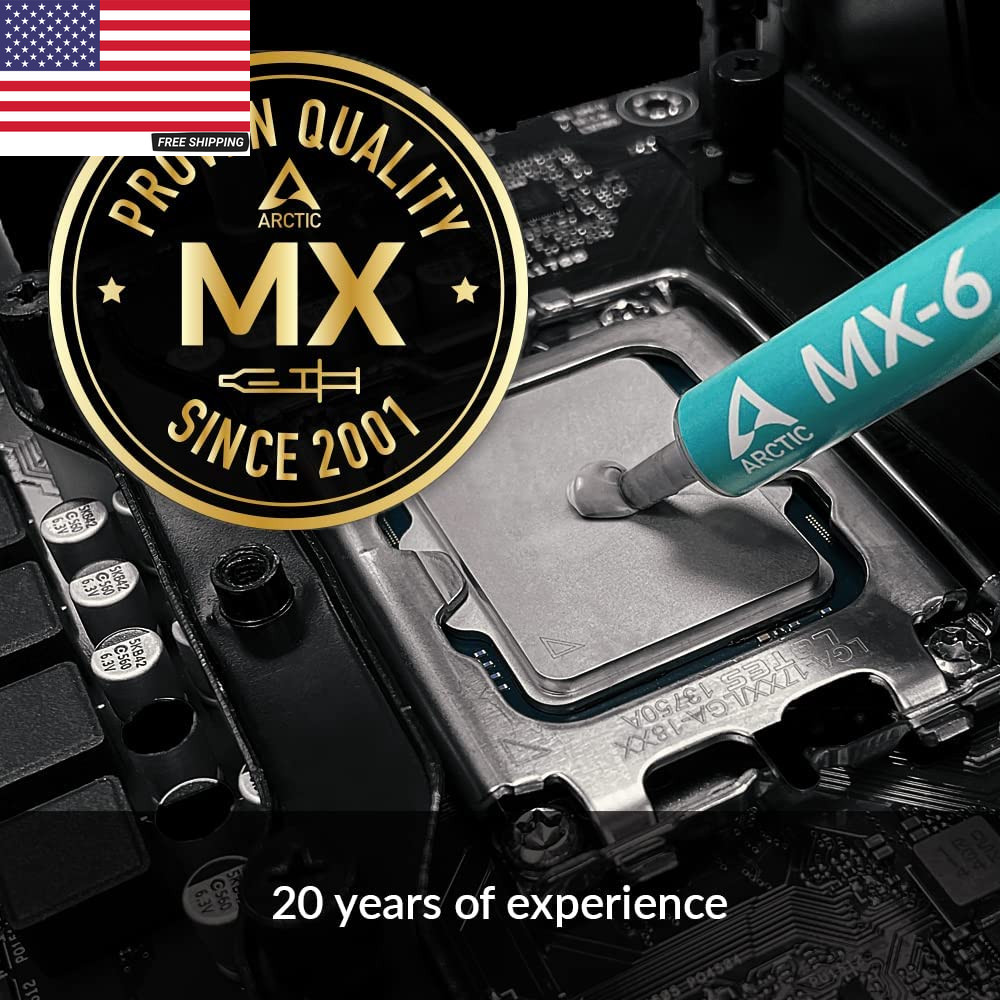 MX-6 (8 G) - Ultimate Performance Thermal Paste for CPU, Consoles, Graphics Card