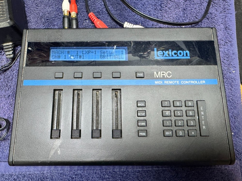 Lexicon MRC Midi Remote Controller with Power Supply Needs New Battery