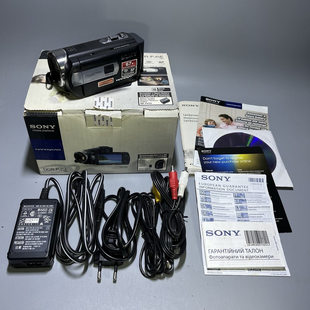Sony Handycam DCR-PJ5E Digital Video Camera Projector - Box