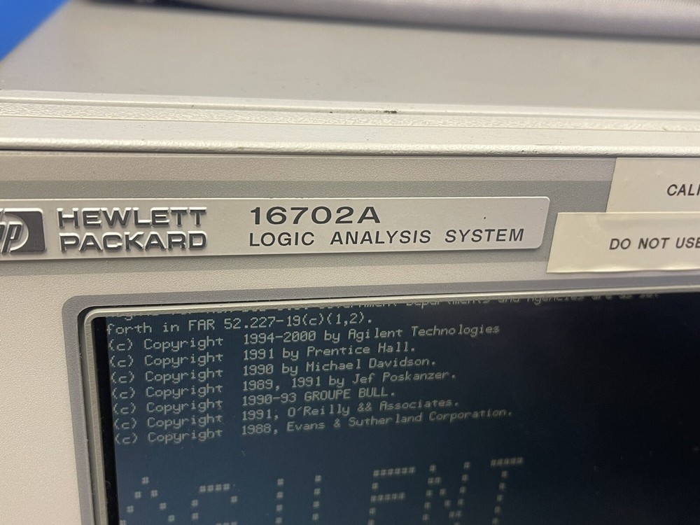 HP Hewlett-Packard LOGIC ANALYSIS SYSTEM 16702A