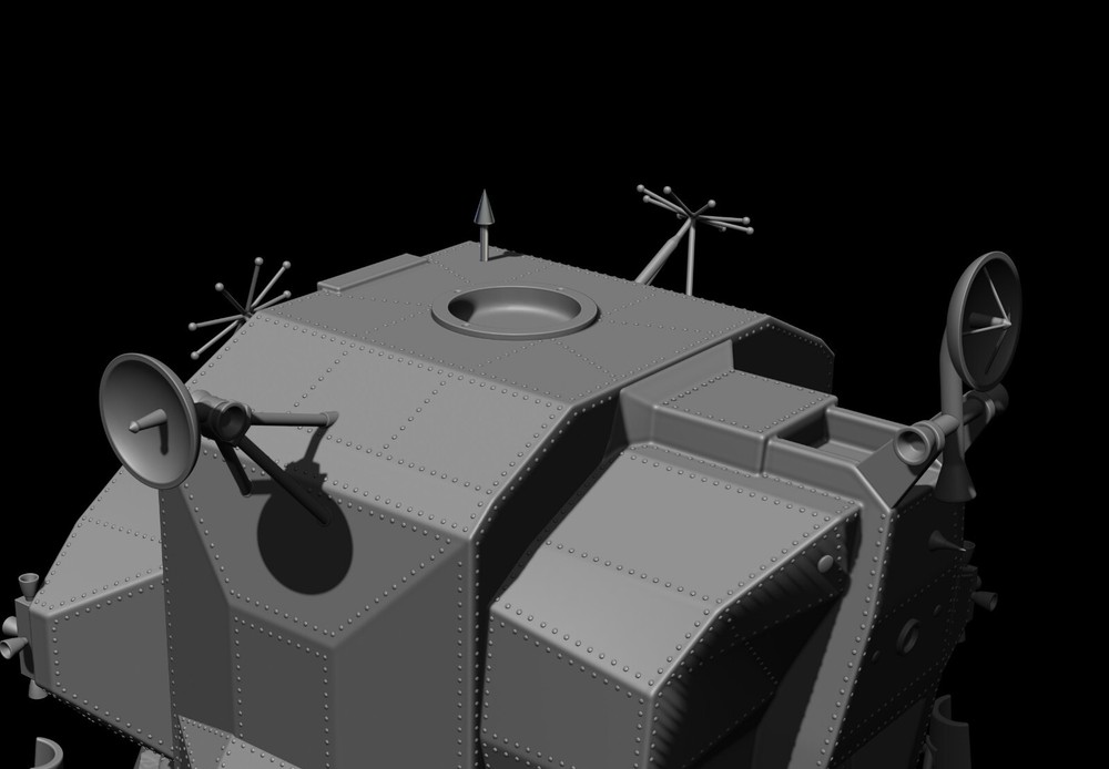 Lunar Module Apollo 11 - STL-OBJ FILES FOR 3D printers