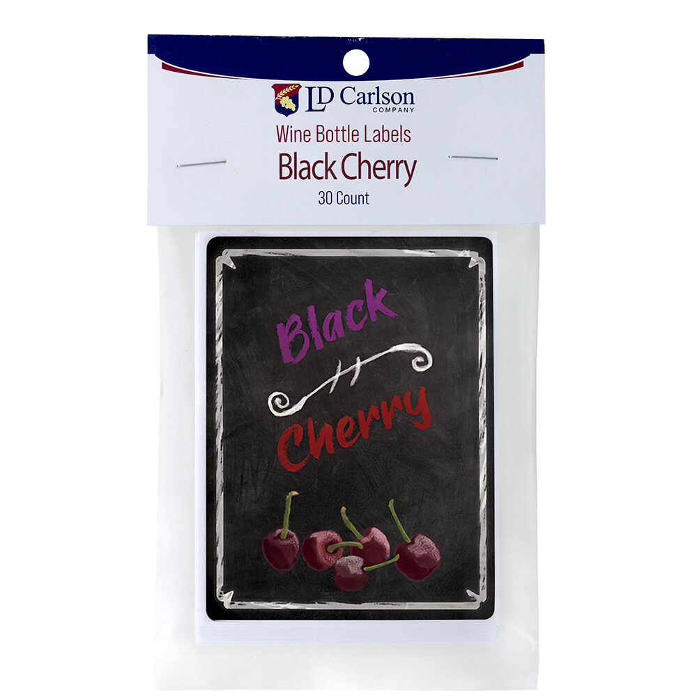 Black Cherry Wine Labels 30/Pack Mist Collection