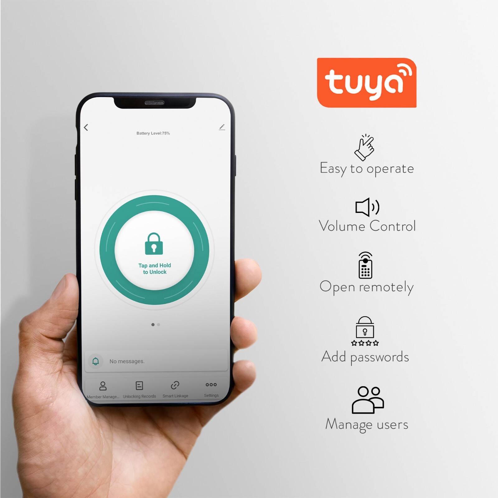 Biometric Smart Lock Ziplock | Handle Lock w/ 4-Ways to Unlock