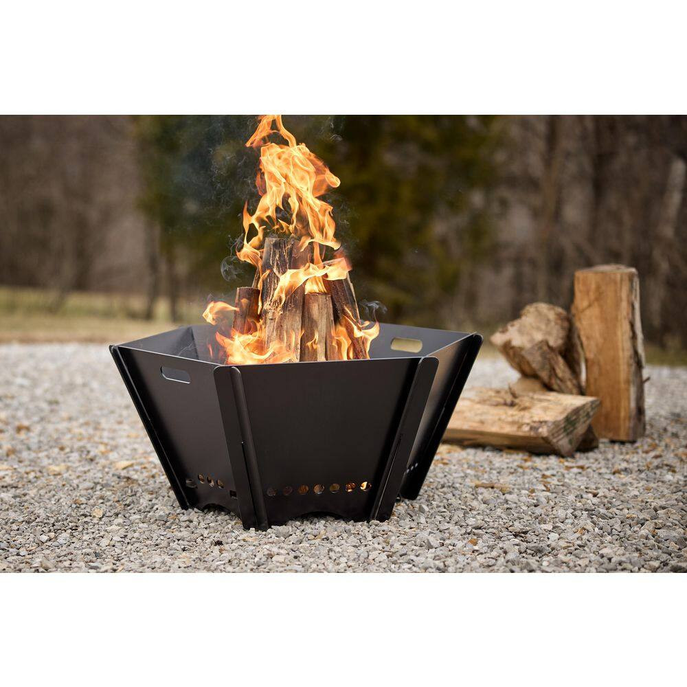 Small Portable 19 In. Steel Fire Pit
