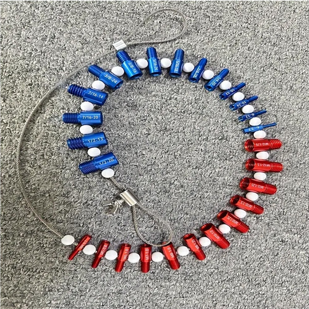 Nut and Bolt Thread Checker Inch & Metric Thread Gauge Nut and Bolt Size Gauge N