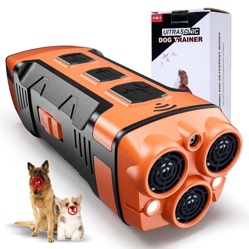 Dog Bark Deterrent Devices, Variable Frequency Ultrasonic to Stop Barking Nei...
