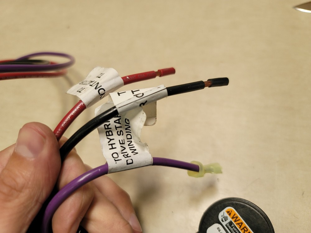 Hybrid Drive Start Compressor Plug with cables 45-108341-03