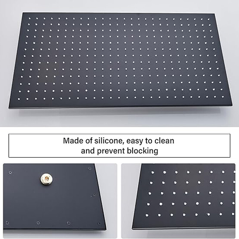 32x16" Large Rainfall High Pressure Luxury Shower Head Top Sprayer Ceiling Mount