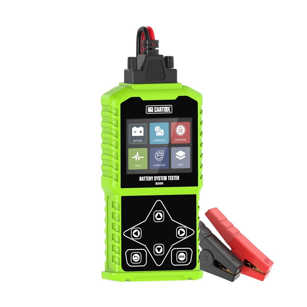 Car Battery Tester 12/24V Load Tester Charging System Analyzer Color LCD Display