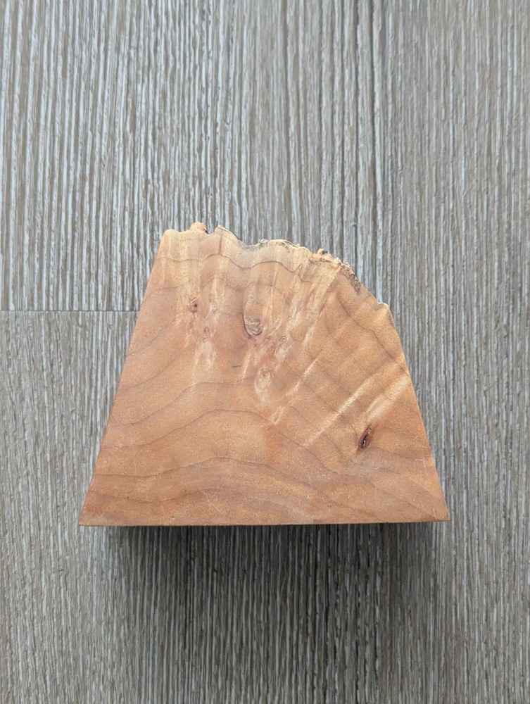 Stabilized Burl Wood Quartz Table Desk Clock - Needs New Battery