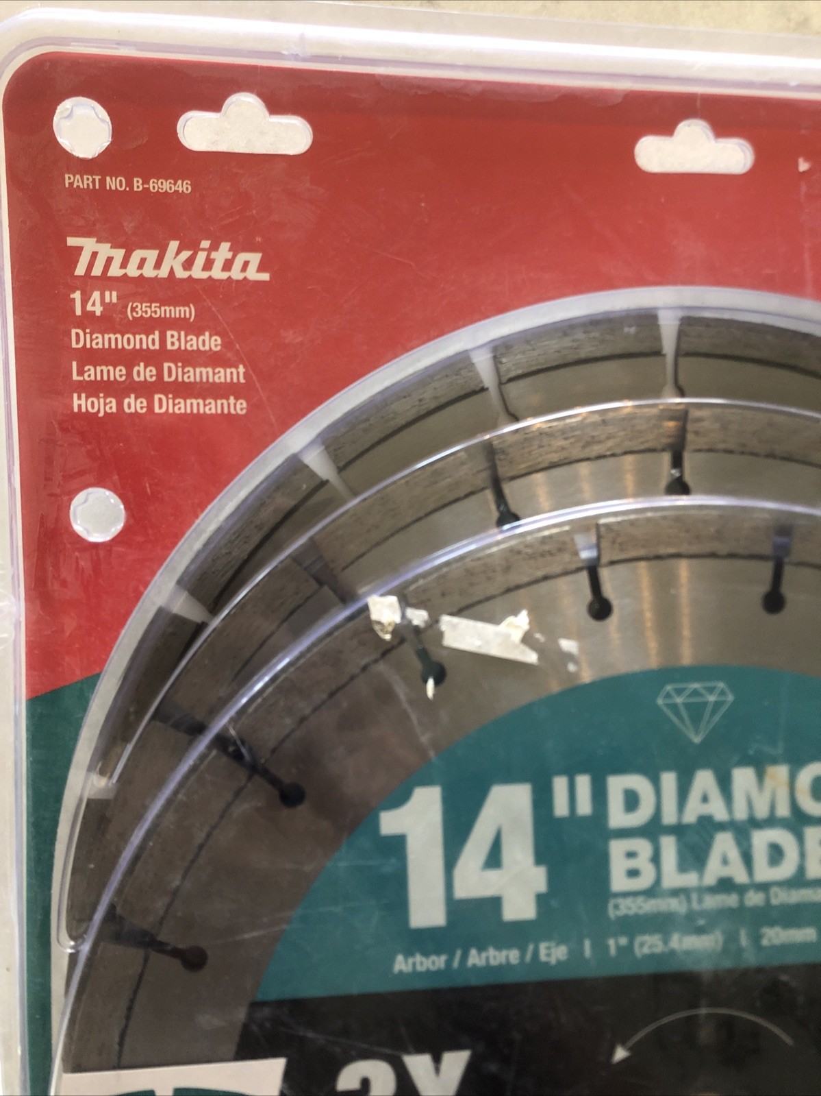 Makita B-69646 14" Segmented Rim Diamond Blade for General Purpose (3pk)