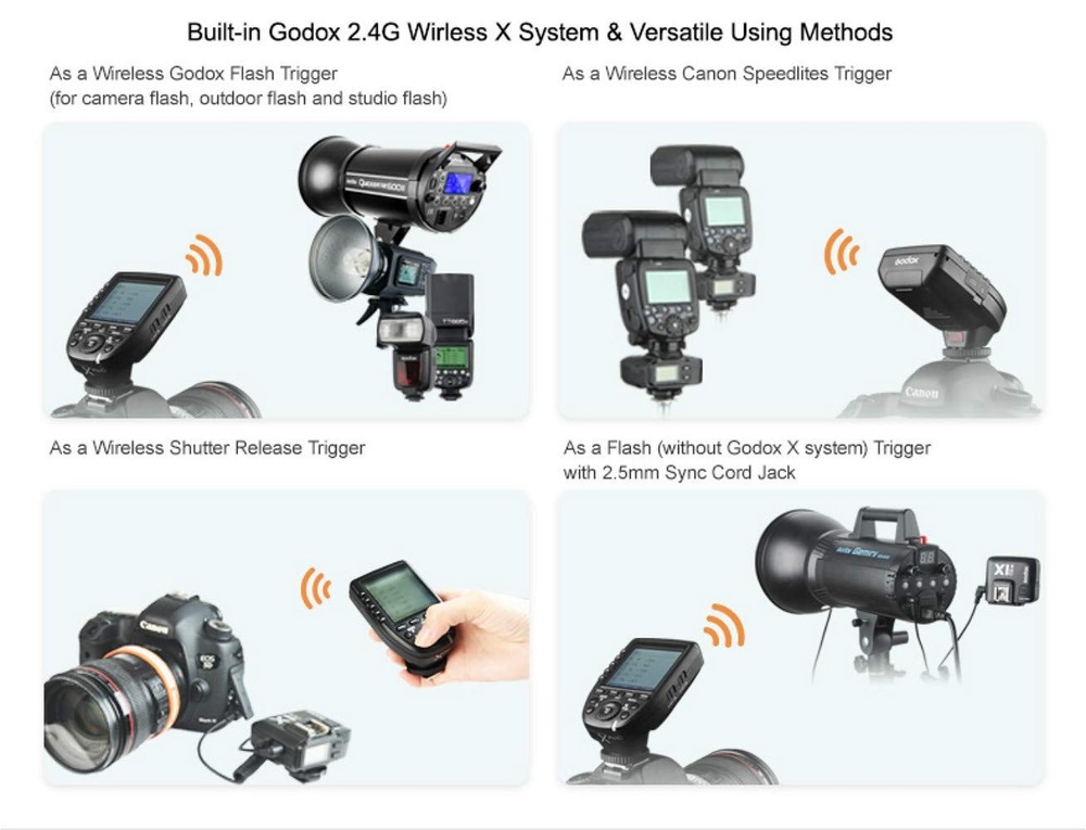 XPro TTL Wireless Trigger,1/8000s High-Speed-Sync,5 Dedicated Group Bottons a...