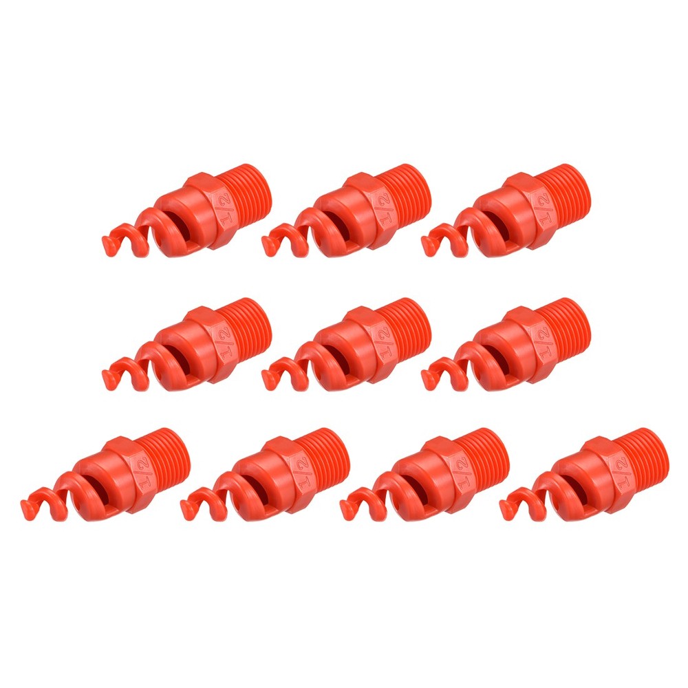 10Pcs Spiral Cone Atomization Nozzle 1/2BSPF PP Sprinkler