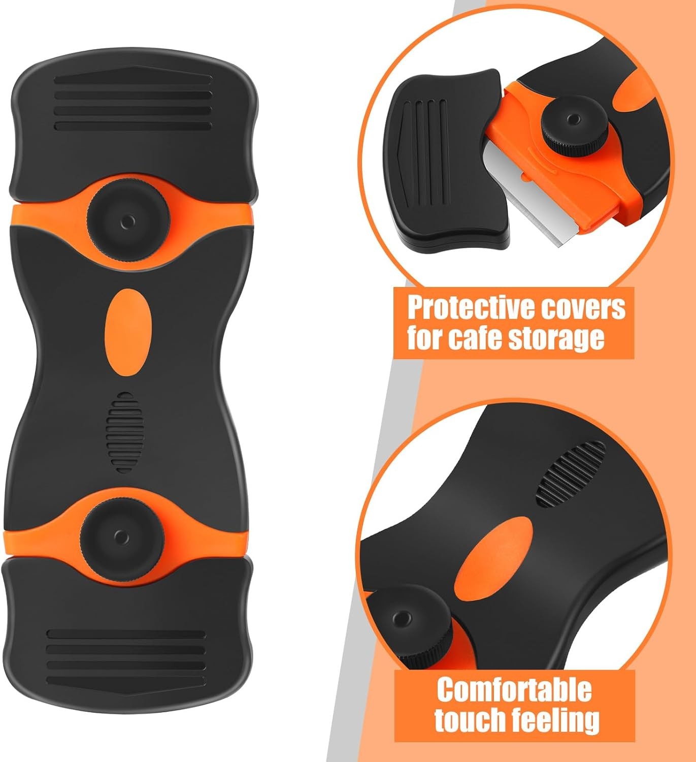 Tallew 9 Pcs Plastic Scraper Tool Sticker Plastic Razor Blade Scraper Plastic Pi