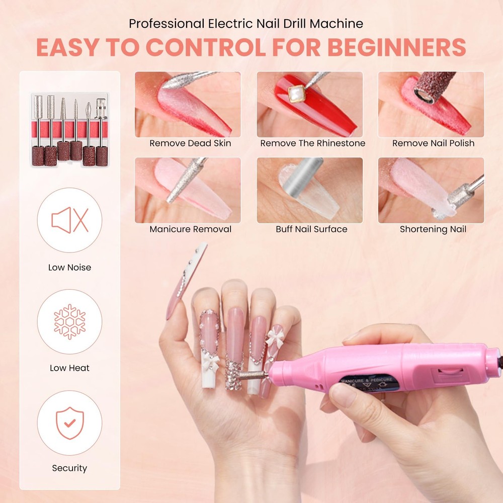 Nail Kit for Beginners with Everything: Practice Hand Acrylic Nail Set Profes...