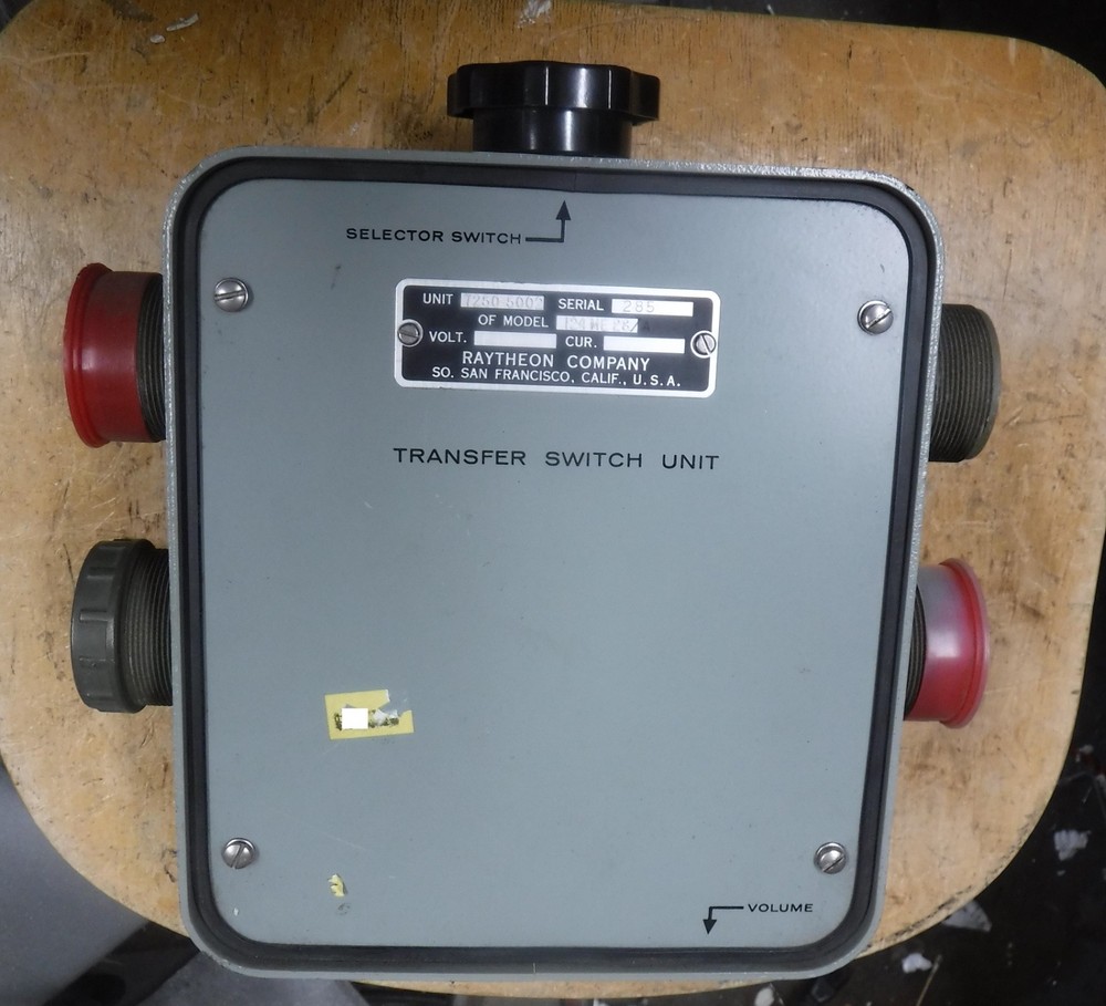 RAYTHEON        TRANSFER SWITCH UNIT  FREE SHIPPING