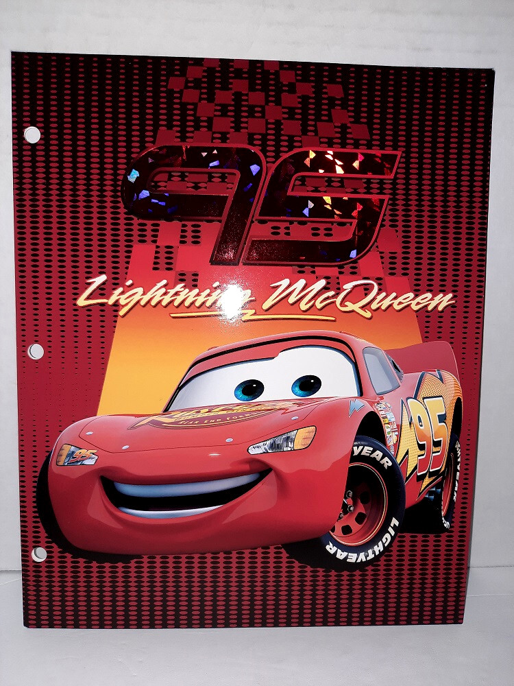 Disney/Pixar Lightning McQueen No.95  2 Pocket Portfolio Folder