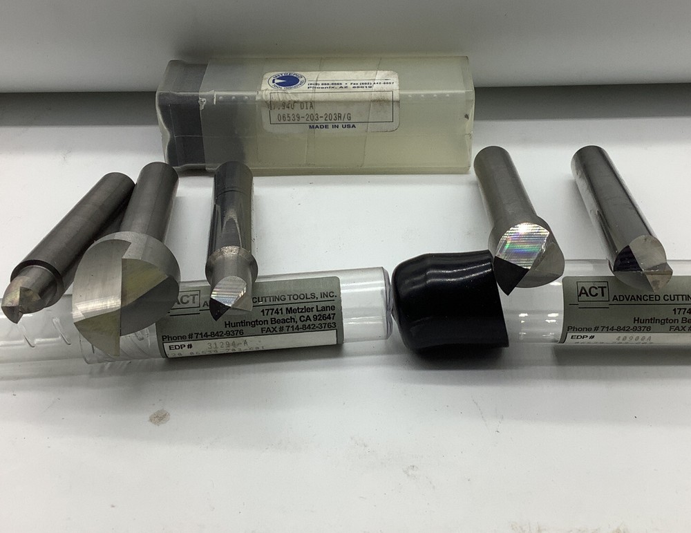 Solid Carbide rivet shavers 4 Sizes, 1/2 Shank One Lot (NWVID)