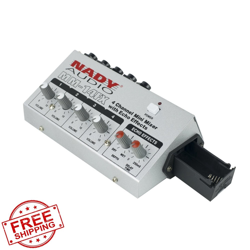 Nady MM-14FX 4-Channel Mic Mixer with Echo Effect