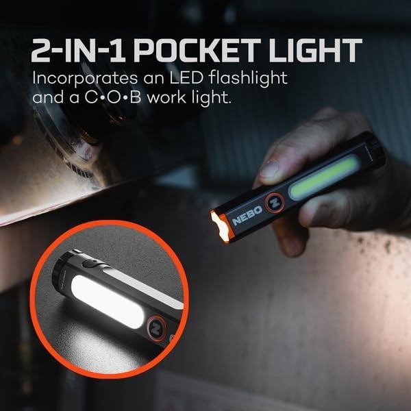 Mini Larry Pocket Flashlight 500 Lumen Waterproof Rechargeable Multitool