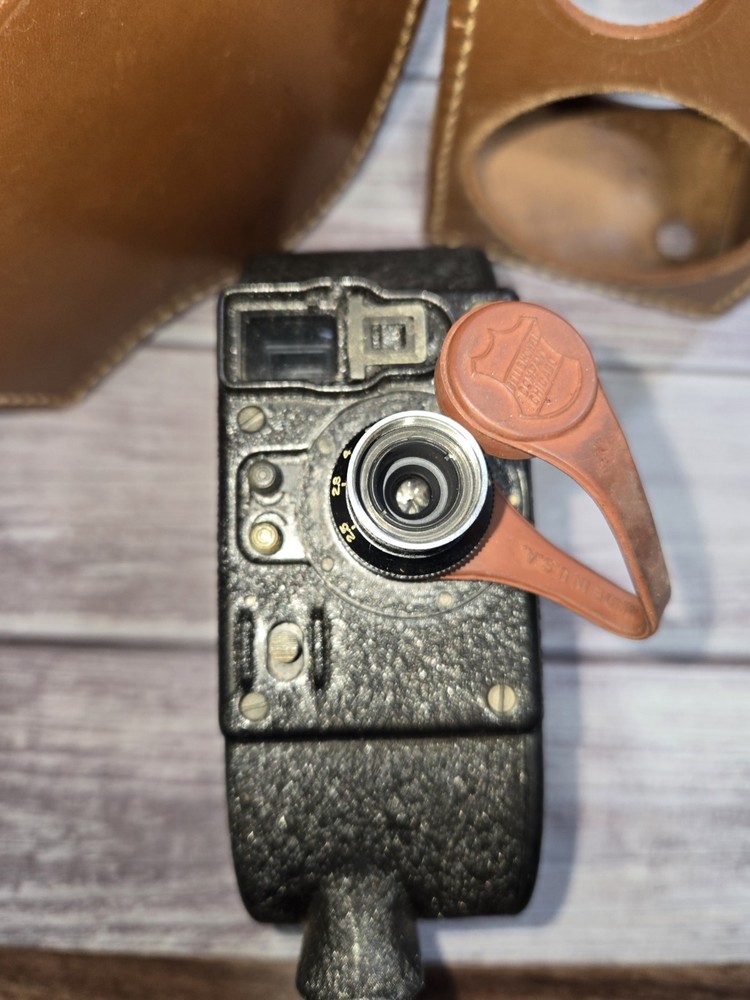 Vintage Filmo Sportster Camera With Leather Case Untested
