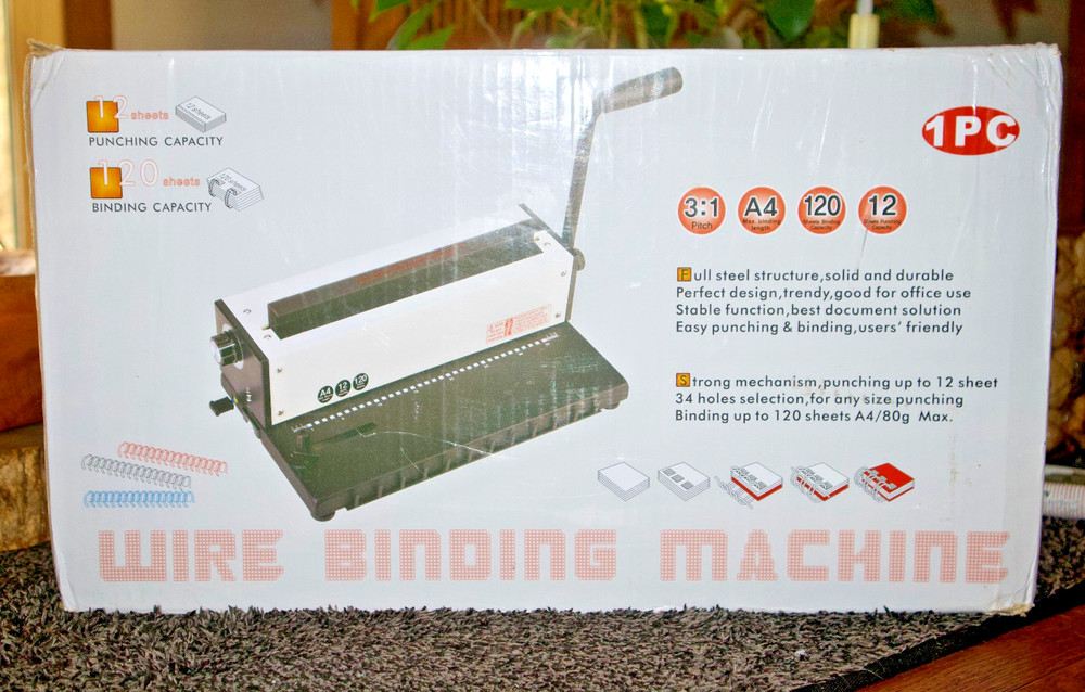 Rayson Manual Wire Binding Machine TD1200 3:1 Pitch