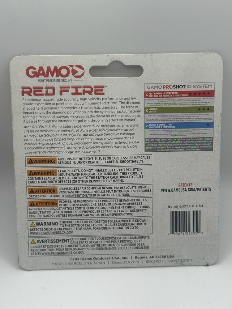 Gamo Red Fire .177 Caliber Diamond Shape Tip Pellet (150 count)